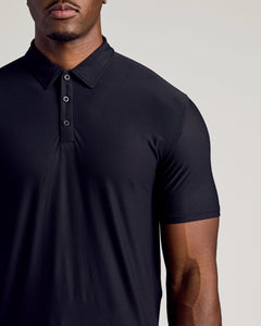 True ClassicBlack Short Sleeve Tall Active Polo