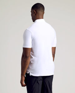 True ClassicWhite Short Sleeve Tall Active Polo