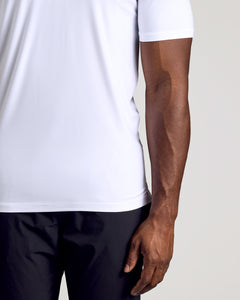 True ClassicWhite Short Sleeve Tall Active Polo