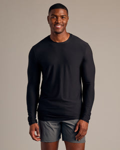 True ClassicBlack Long Sleeve Tall Active Crew