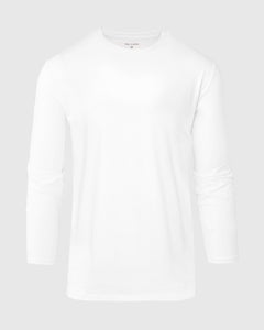 True ClassicWhite Long Sleeve Tall Active Crew