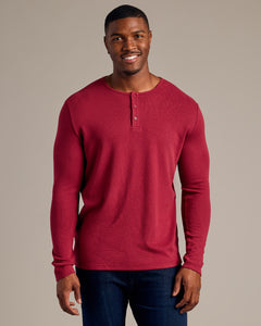 True ClassicPinot Tall Waffle Long Sleeve Henley