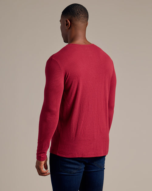 Pinot Tall Waffle Long Sleeve Henley