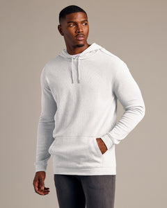 True ClassicWhite Tall Waffle Hoodie