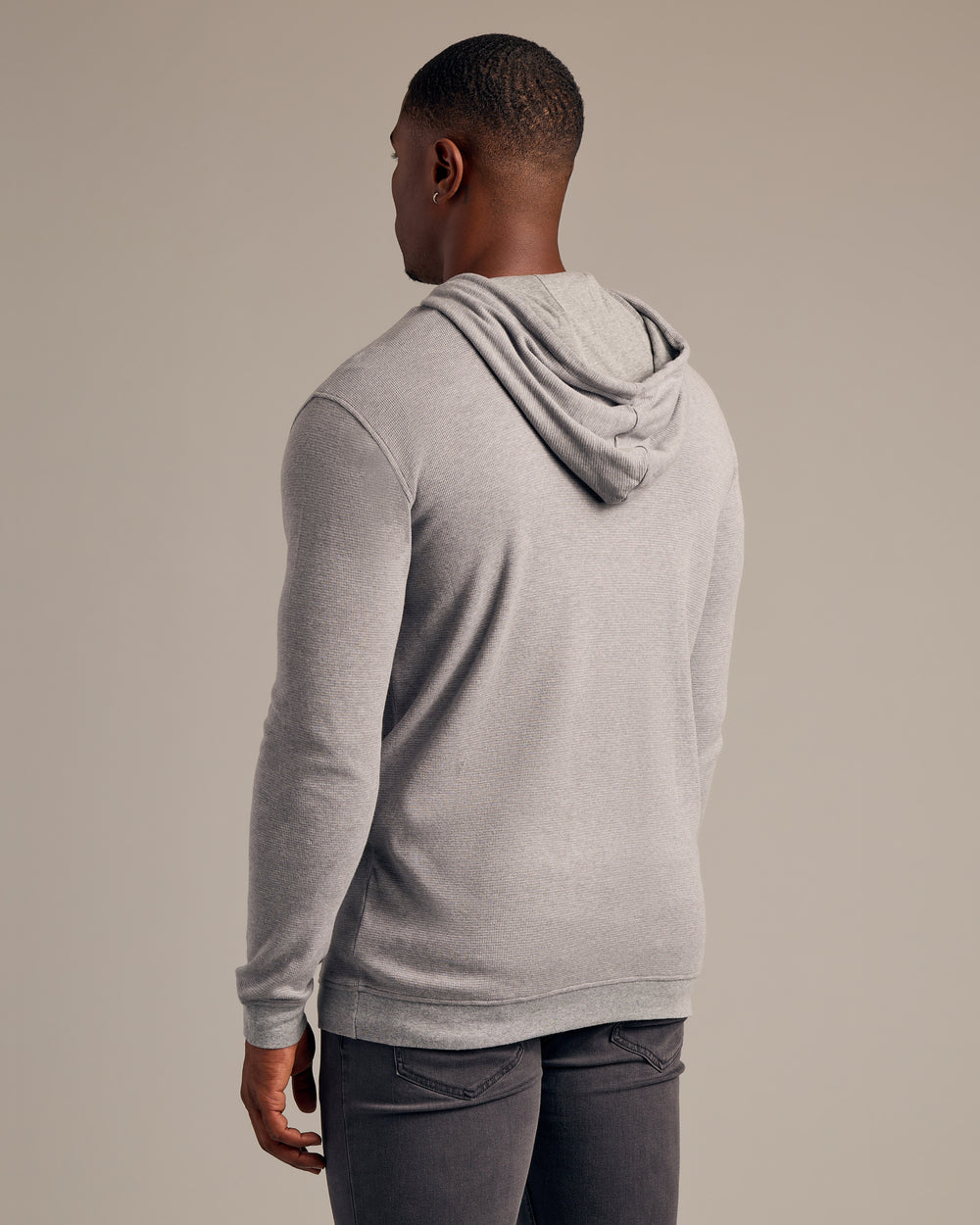 Heather Gray Tall Waffle Hoodie