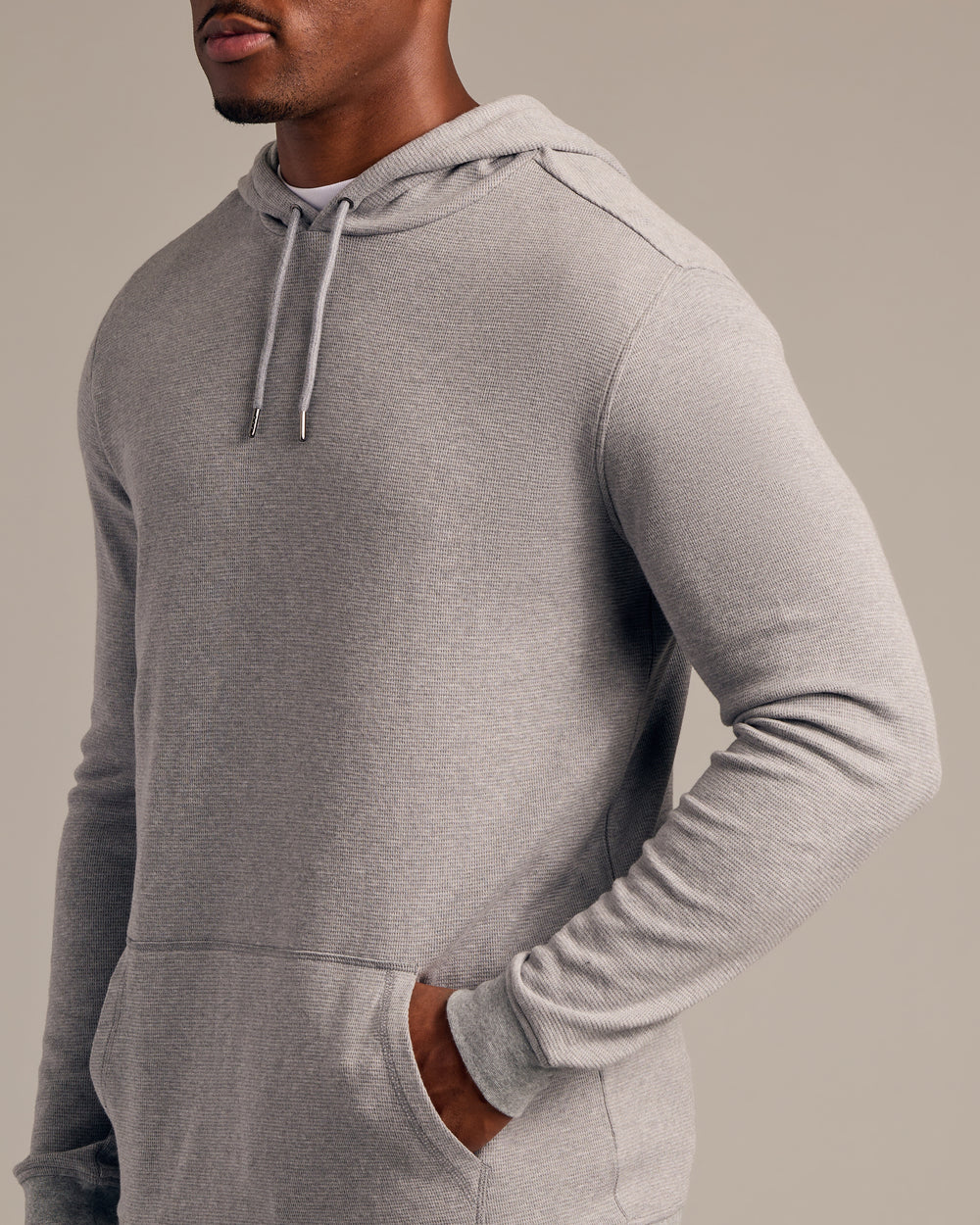 Heather Gray Tall Waffle Hoodie