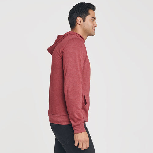 Cardinal Red Fleece Pull Over Hoodie