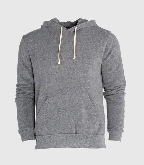 Gray Fleece Pull Over Hoodie