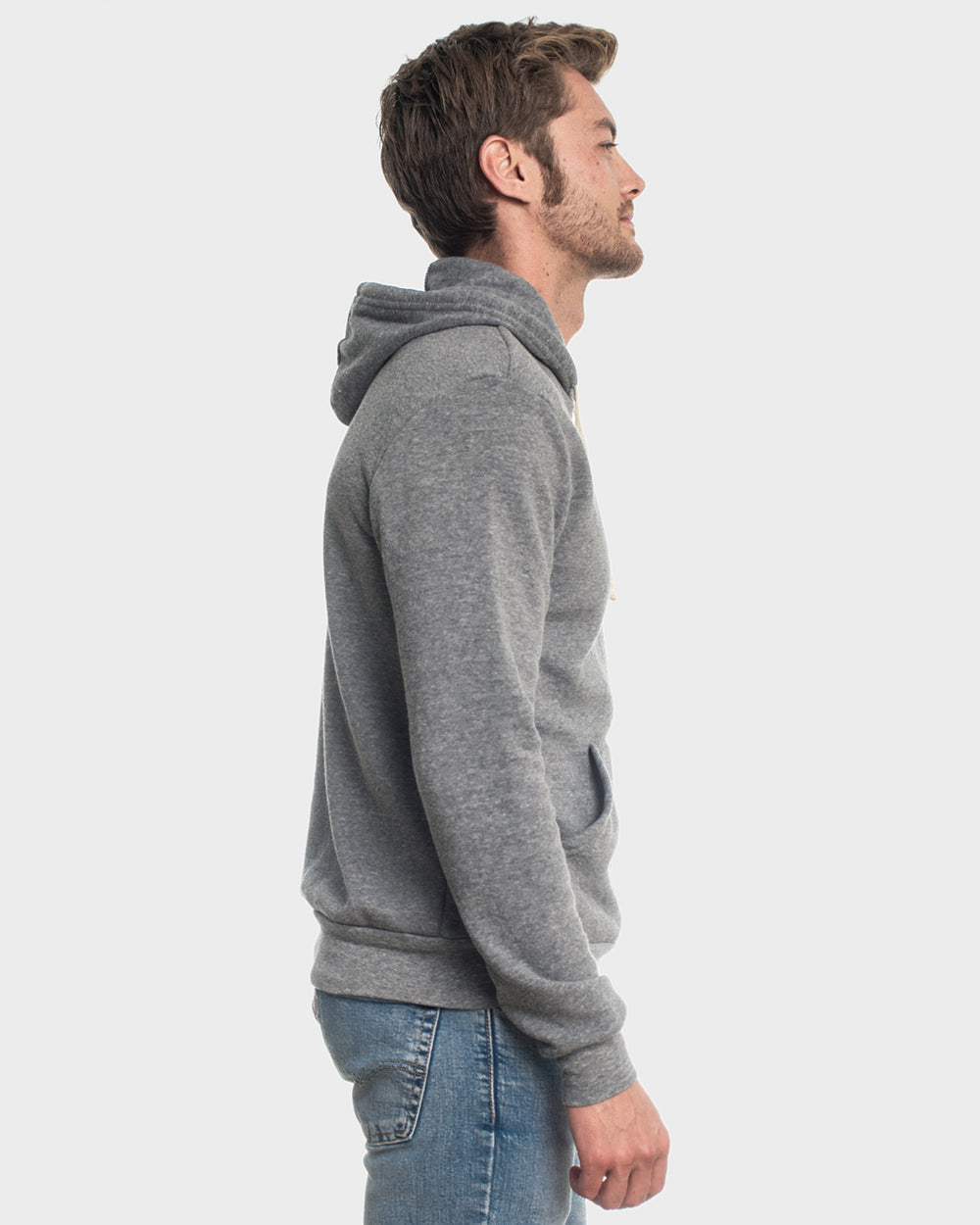 Gray Fleece Pull Over Hoodie