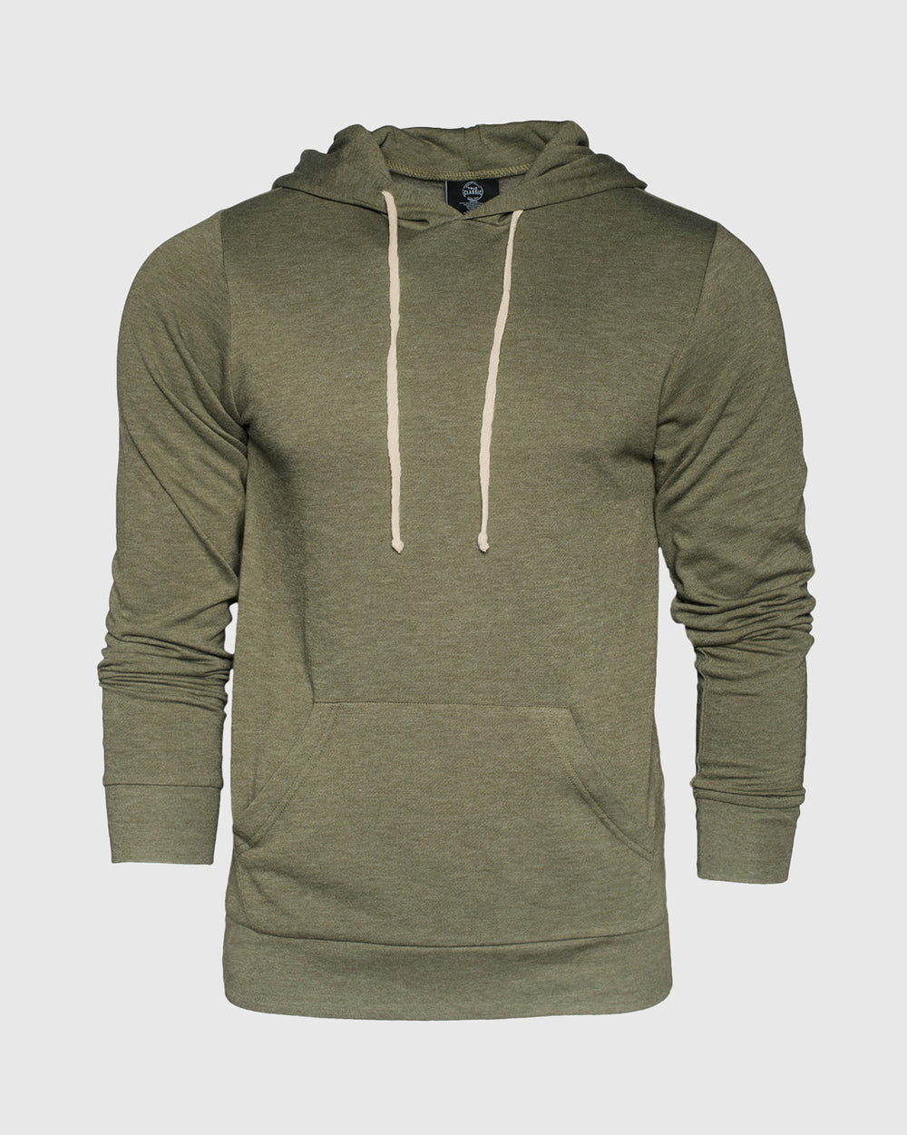 Military Green Fleece Pull Over Hoodie