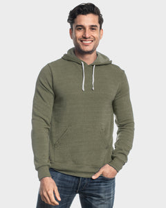 True ClassicMilitary Green Fleece Pull Over Hoodie