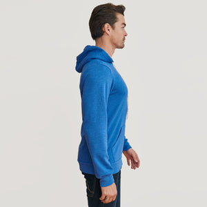 True ClassicPacific Blue Fleece Pull Over Hoodie