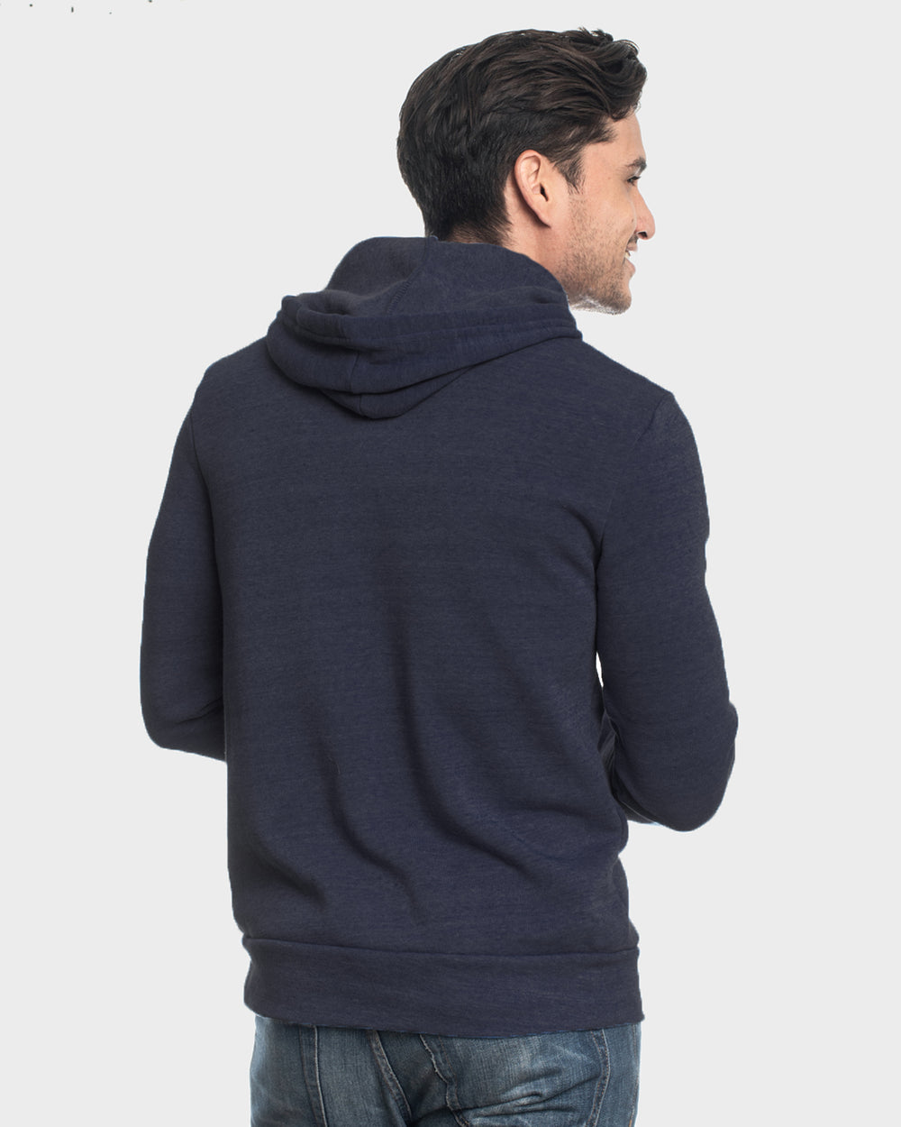 Navy Pullover Fleece Hoodie