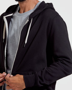 True ClassicBlack Fleece French Terry Zip Hoodie