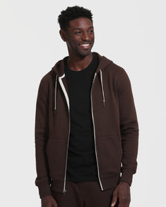 True ClassicDark Oak Fleece Zip Hoodie and Jogger Set