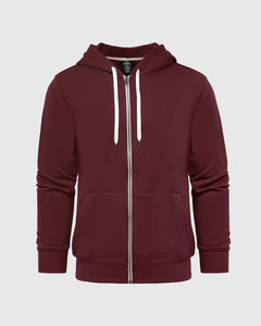 True ClassicMahogany Fleece French Terry Zip Hoodie