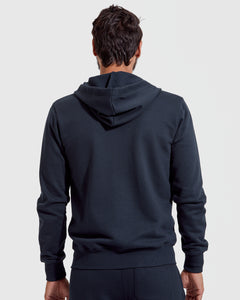 True ClassicNavy Fleece French Terry Zip Hoodie