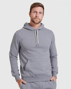 True ClassicHeather Gray Pullover Fleece Hoodie