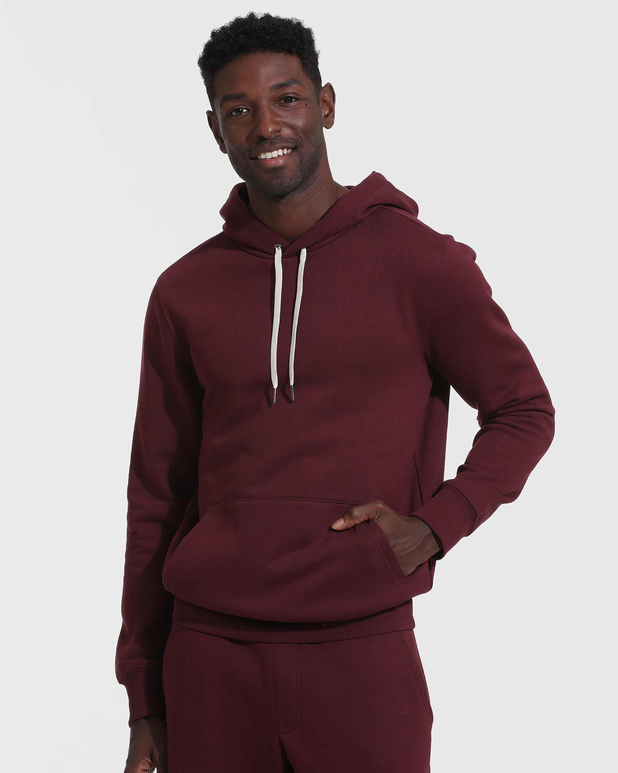 Burgundy best sale hoodie mens