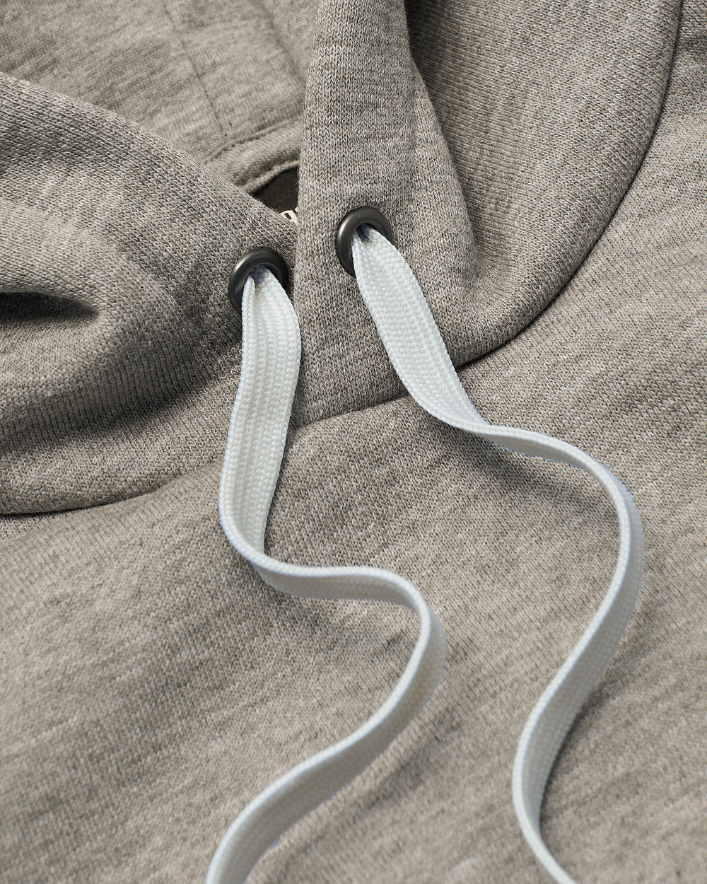 Medium Heather Gray Fleece French Terry Pullover Hoodie