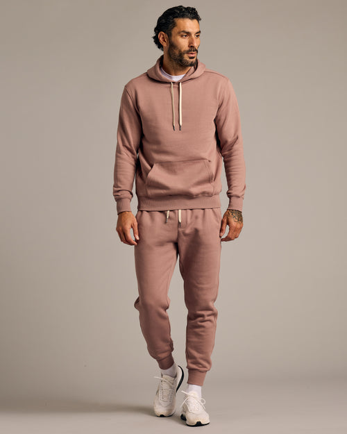 Slate Mauve Pullover Fleece Hoodie & Jogger 2-Pack