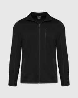 Black Sweater Fleece Jacket