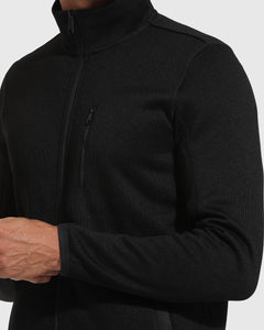 True ClassicBlack Sweater Fleece Jacket