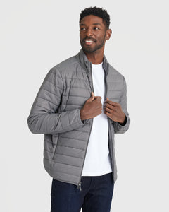 True ClassicGunmetal Puffer Jacket