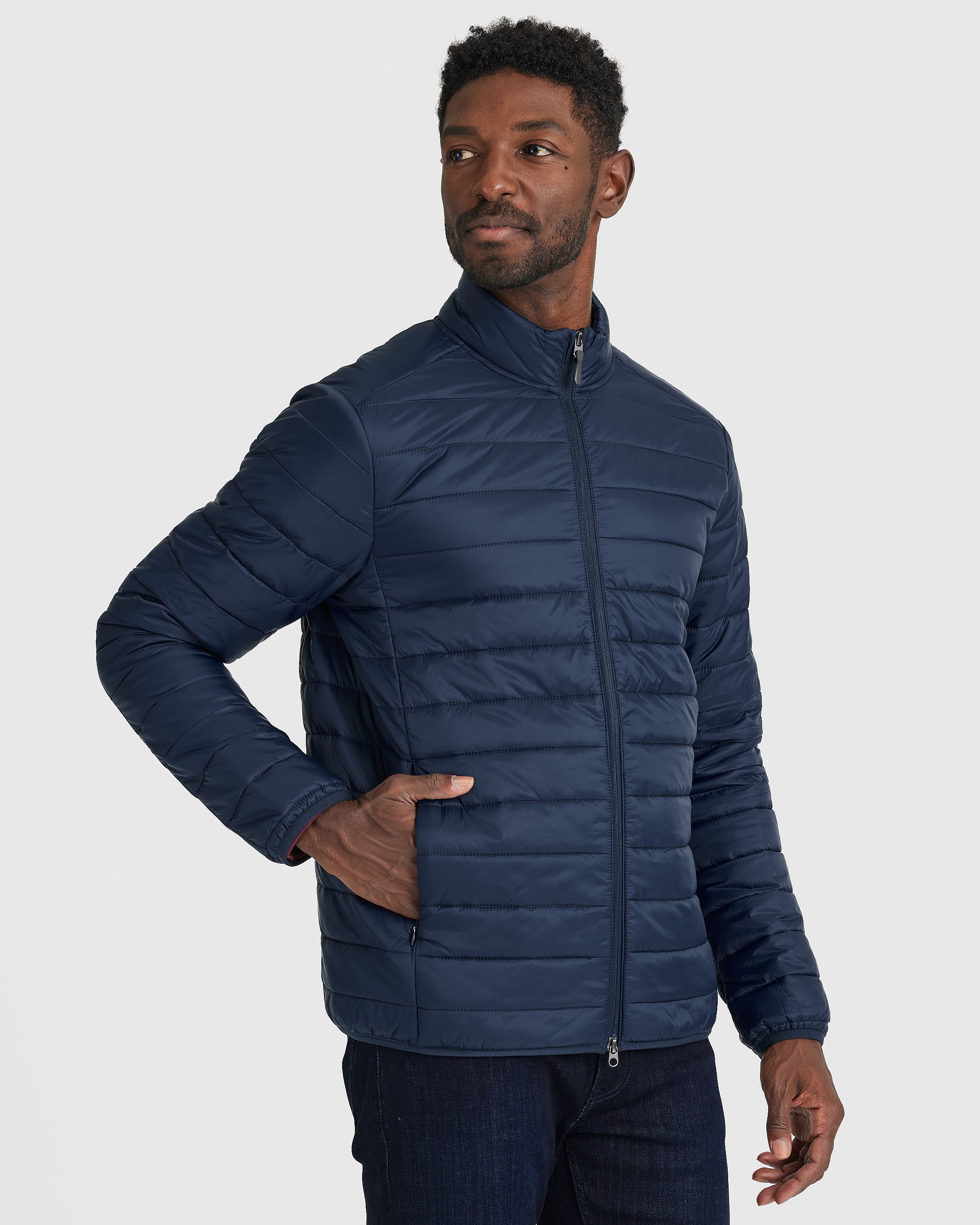 Mens navy puffer store jacket