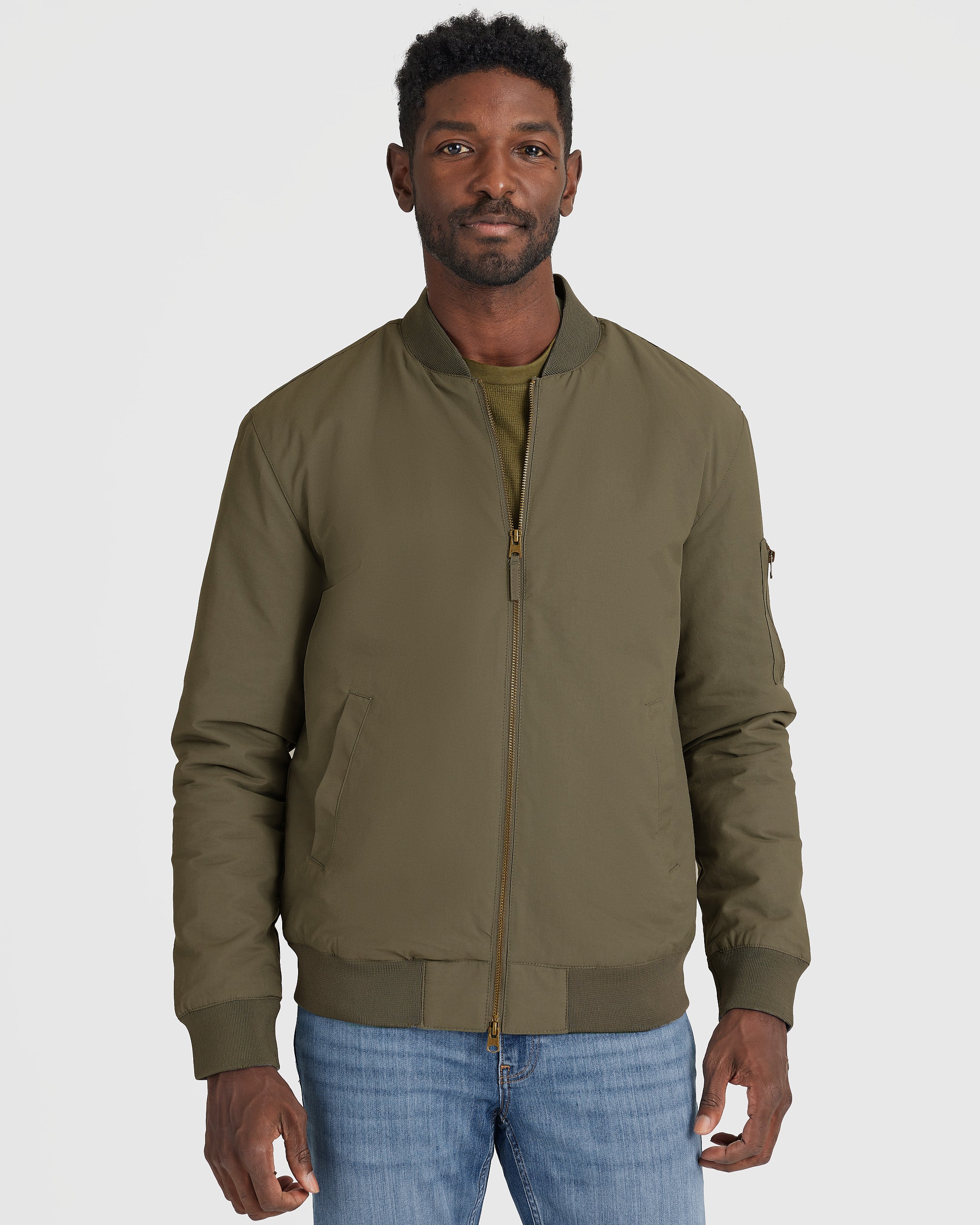 Buy Pause Men Hand Zip Bomber Jacket Online @ ₹699 from ShopClues