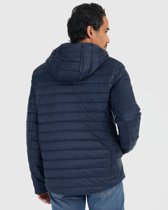 True ClassicNavy Hooded Puffer Jacket