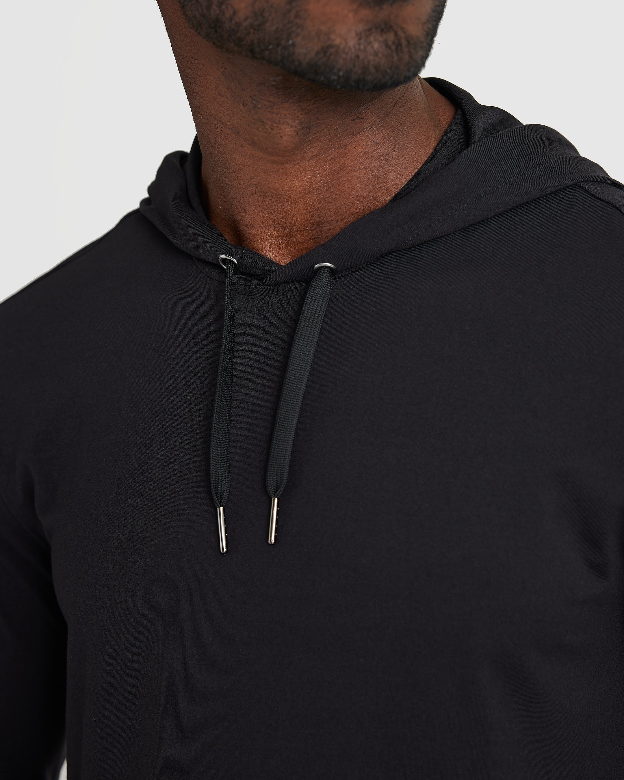 Black Active Comfort Pullover Hoodie