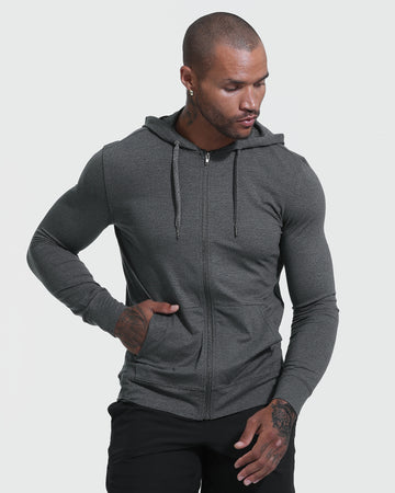 SI Full Zip Hoodie - Warm Heather Grey