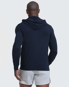 True ClassicDark Heather Navy Active Comfort Full Zip Hoodie