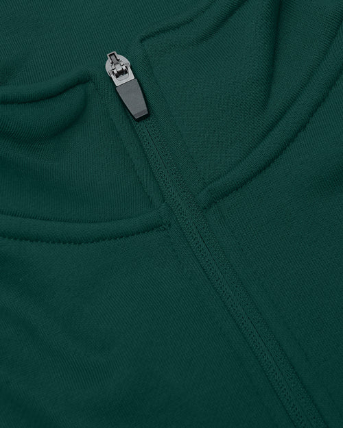 Emerald Half Zip Fleece Sweatshirt