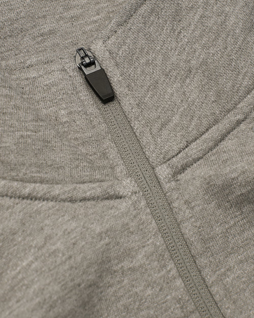 Medium Heather Gray Half Zip Fleece Sweatshirt