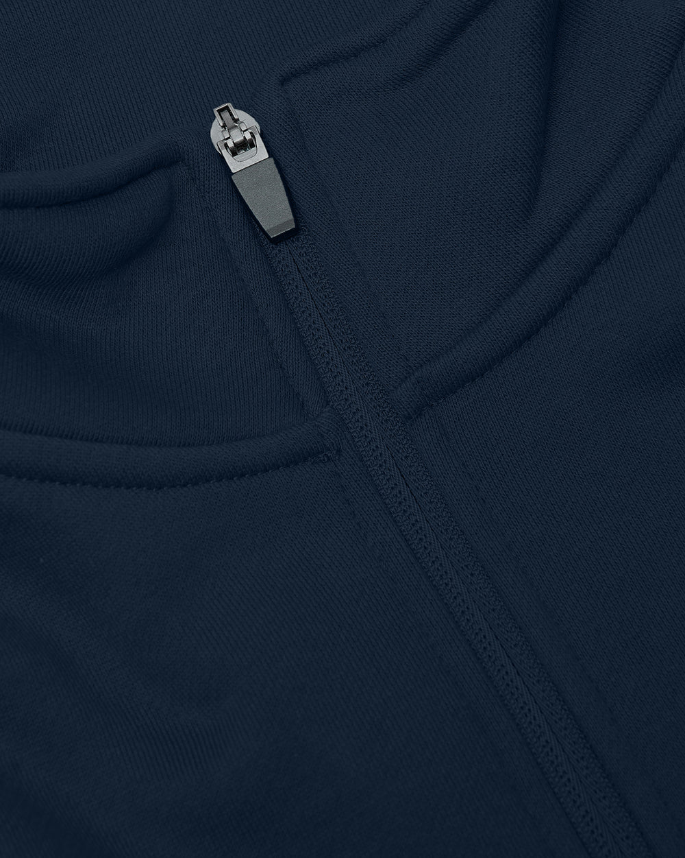 Navy Half Zip Fleece Sweatshirt