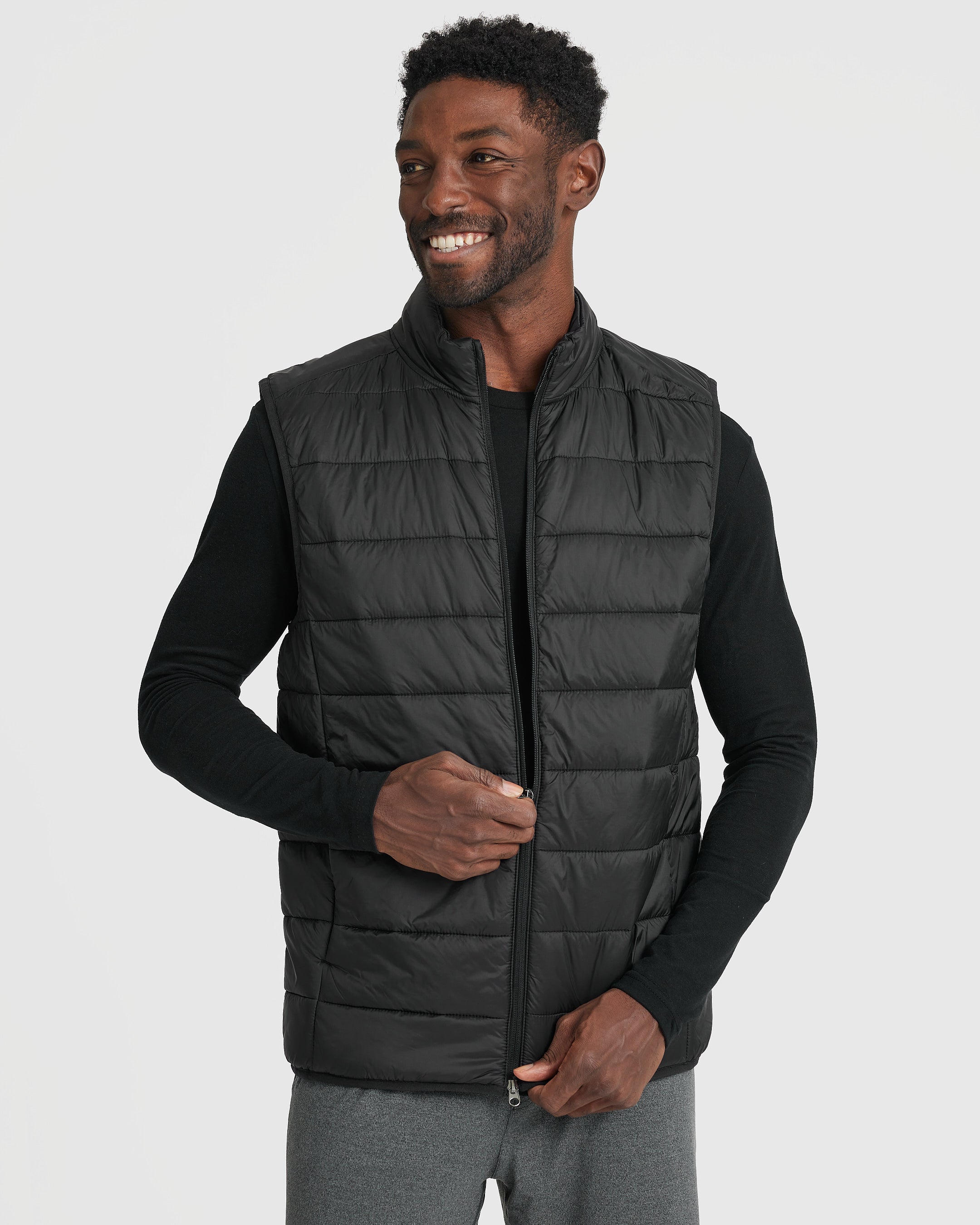 Black Puffer Vest | Black Puffer Vest | True Classic