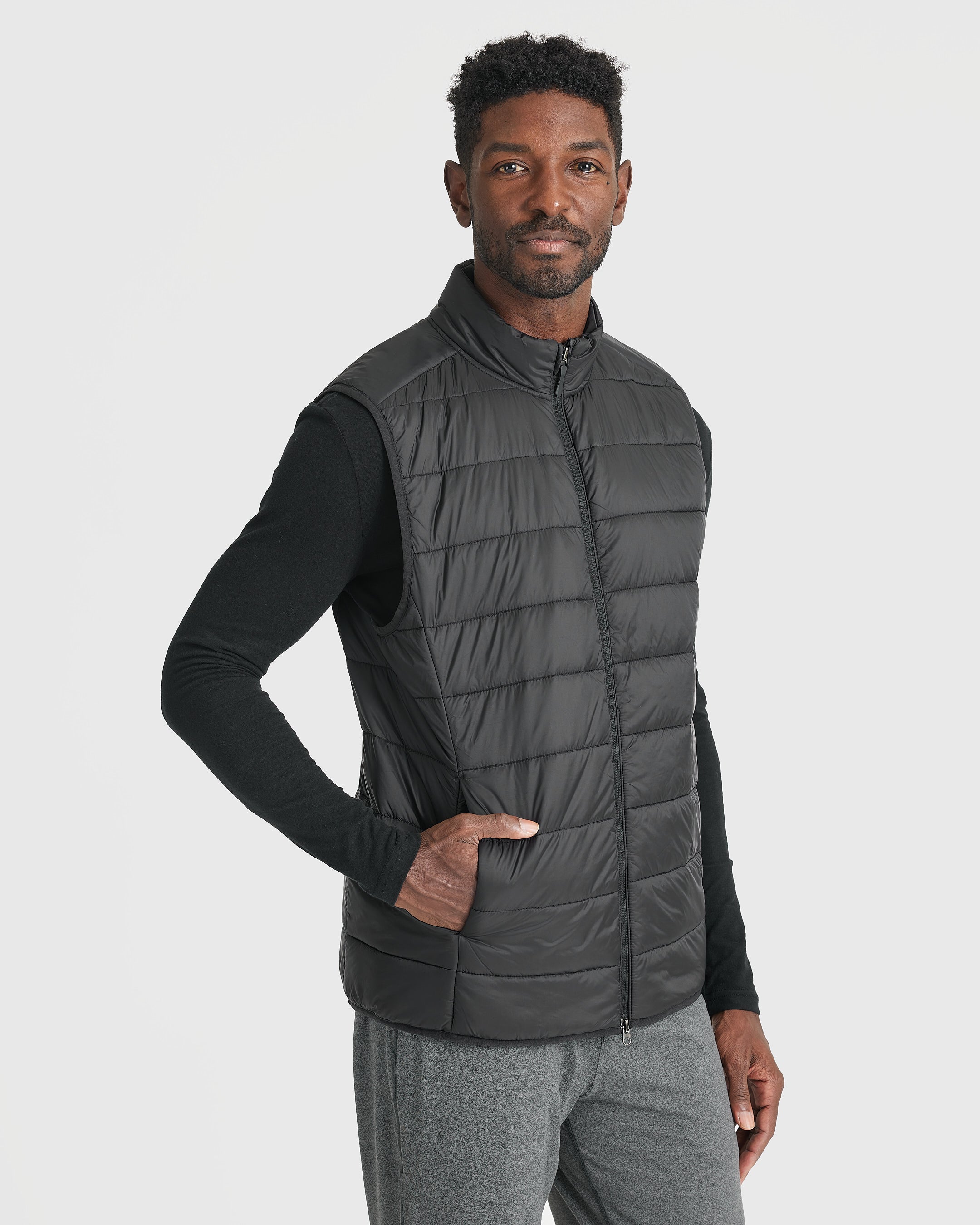 Black Puffer Vest | Black Puffer Vest | True Classic