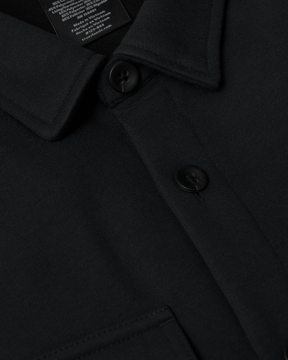 Black Fleece Shirt Jacket