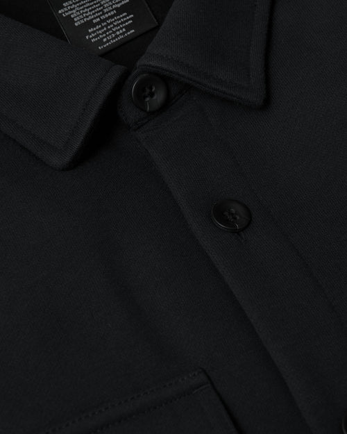 Black Fleece Shirt Jacket