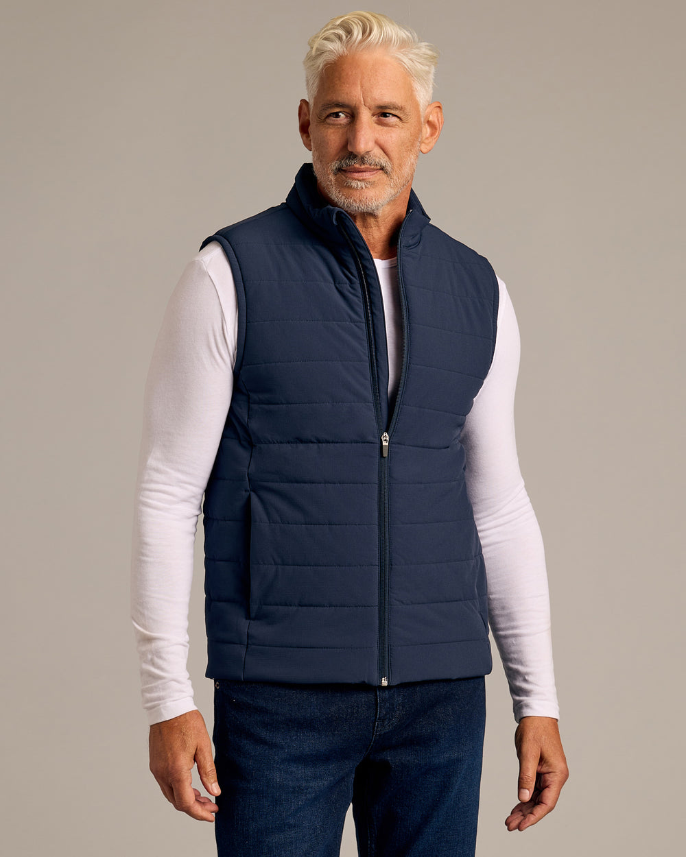 Navy Puffer Vest