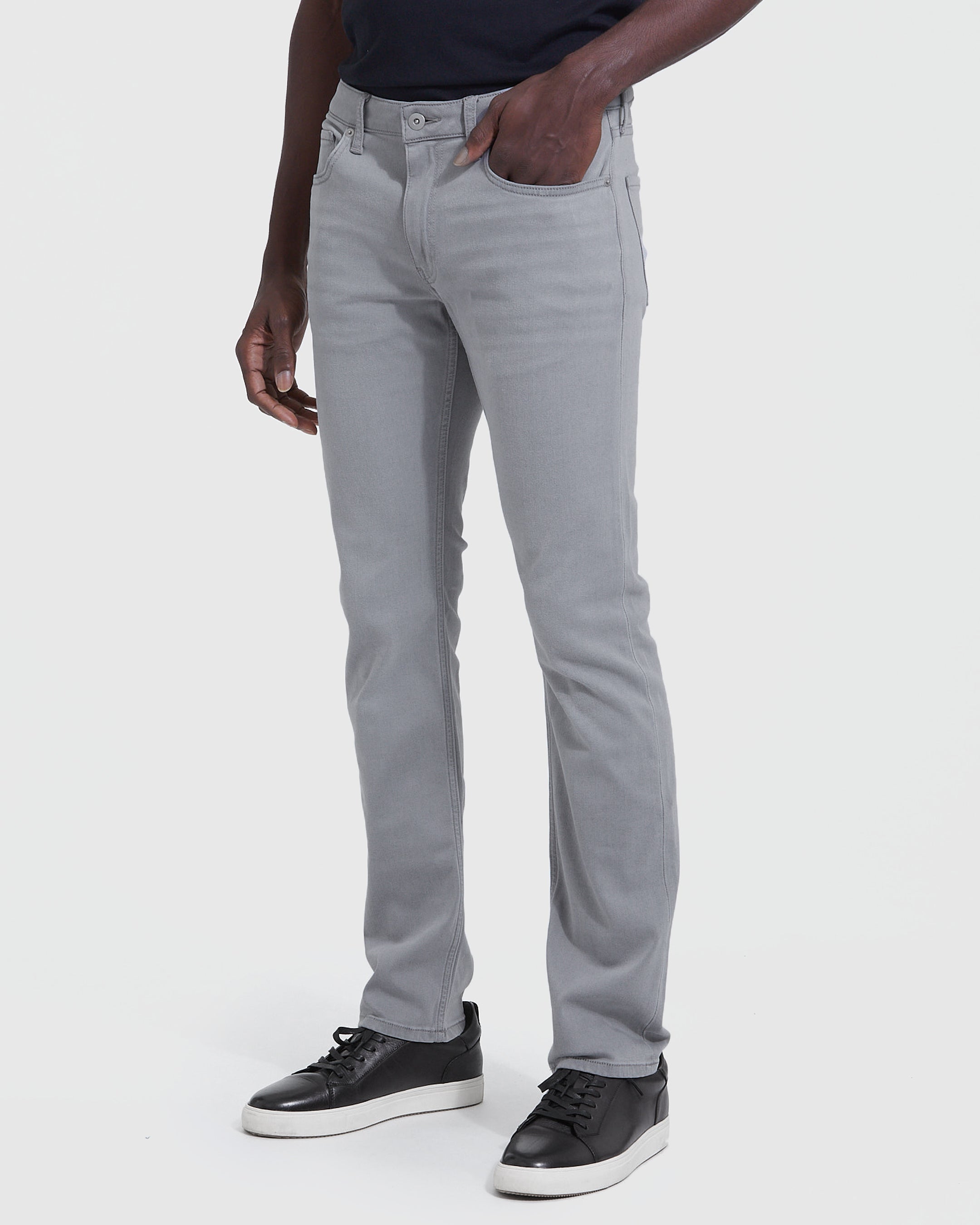 Classic Gray Slim True Jeans Wash Comfort Fit Medium –