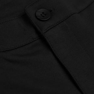 True ClassicSchmale Komfort-Strick-Chino-Hose in Schwarz