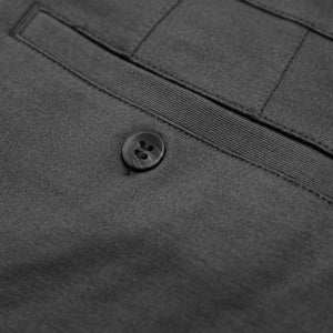 True ClassicSchmale Komfort-Strick-Chino-Hose in Carbon