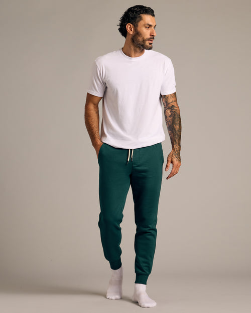 Emerald Fleece French Terry Joggers