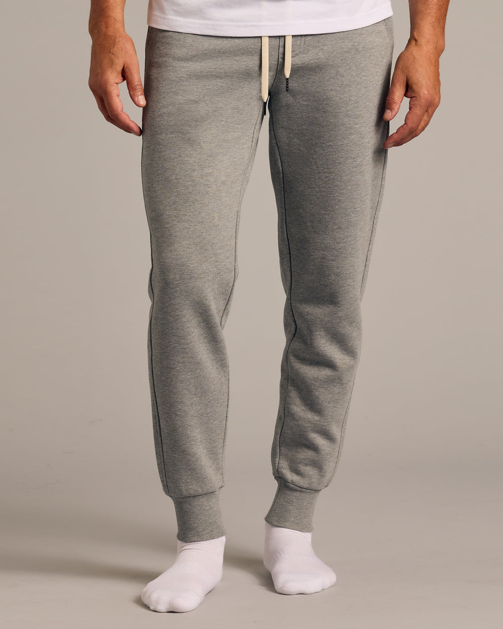 Medium Heather Gray Half Zip Fleece Sweatshirt & Jogger Outfit 2-Pack