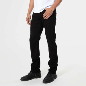 True ClassicGerade Comfort Stretch-Jeans in Schwarz-Waschung