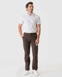 True ClassicPantalón chino de sarga recto roble oscuro