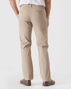 True ClassicPantalón chino de sarga recto caqui